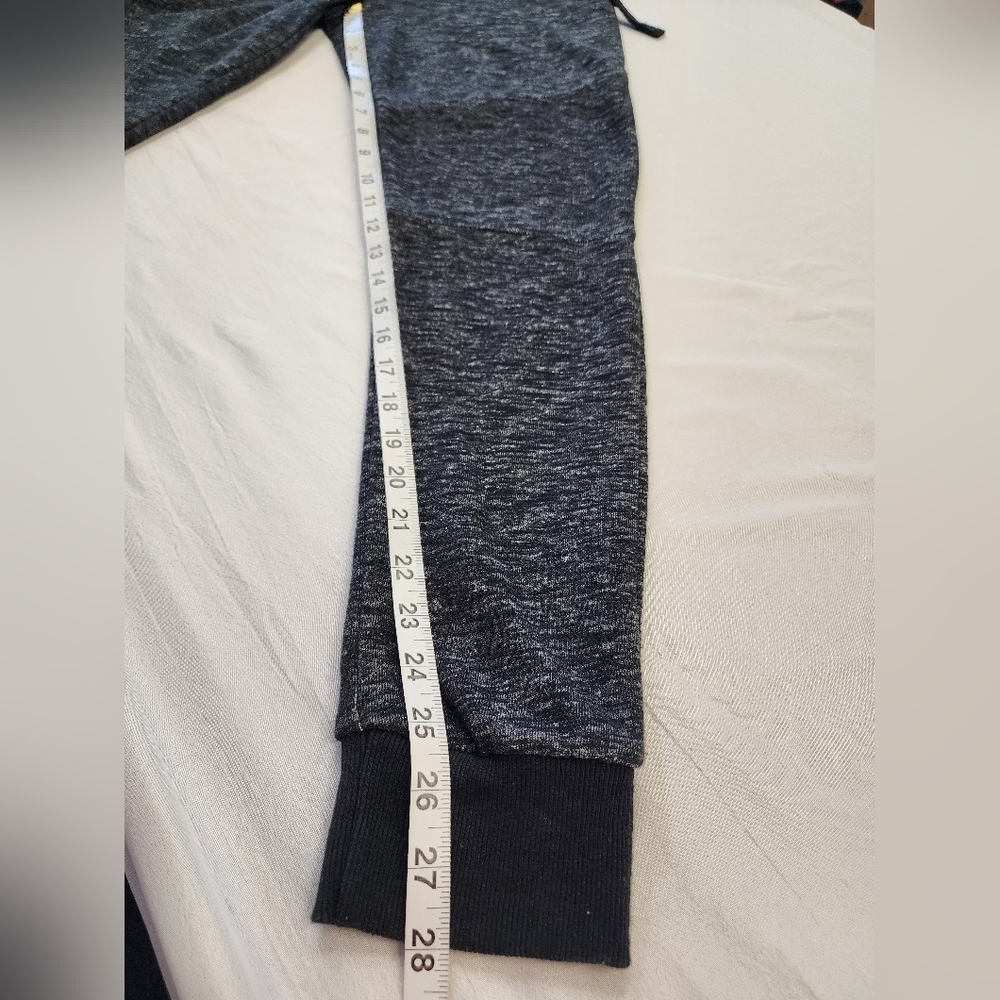 Forever 21 Men's Heathered Black Drawstring Jogger 2 Pockets Pants Size Small - Picture 8 of 10